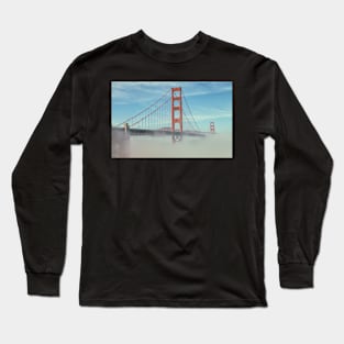 Golden Gate with Fog Long Sleeve T-Shirt